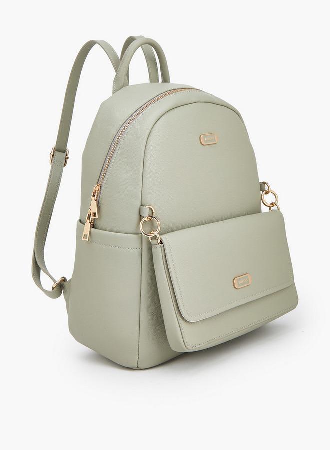 MISSY Solid Backpack With Adjustable Straps - Image 3