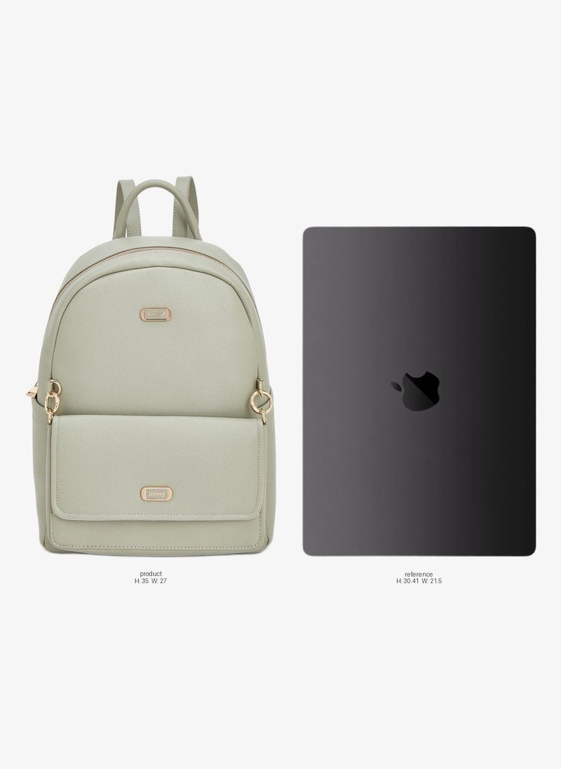 MISSY Solid Backpack With Adjustable Straps - Image 2