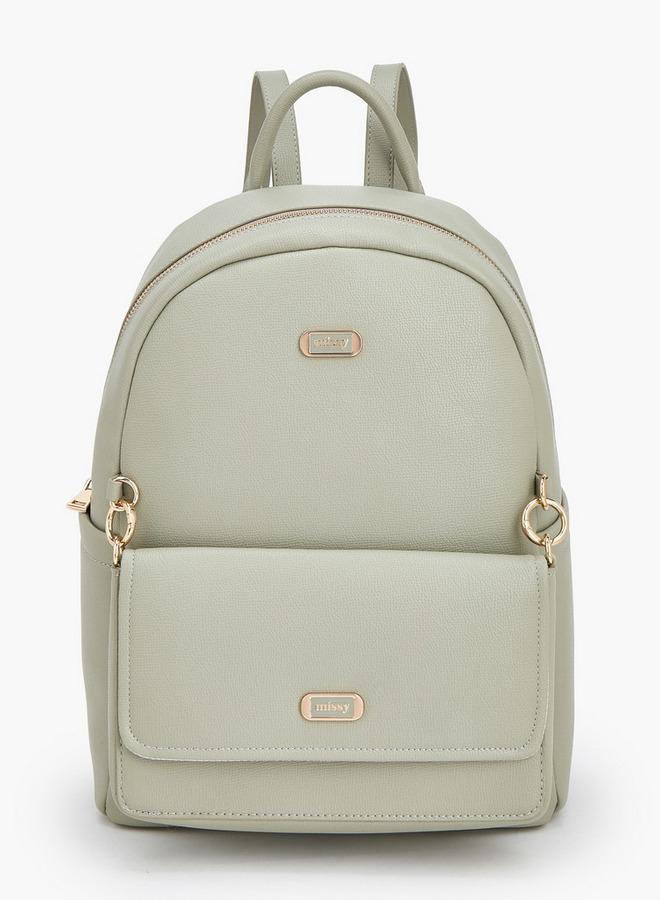 MISSY Solid Backpack With Adjustable Straps - Image 1