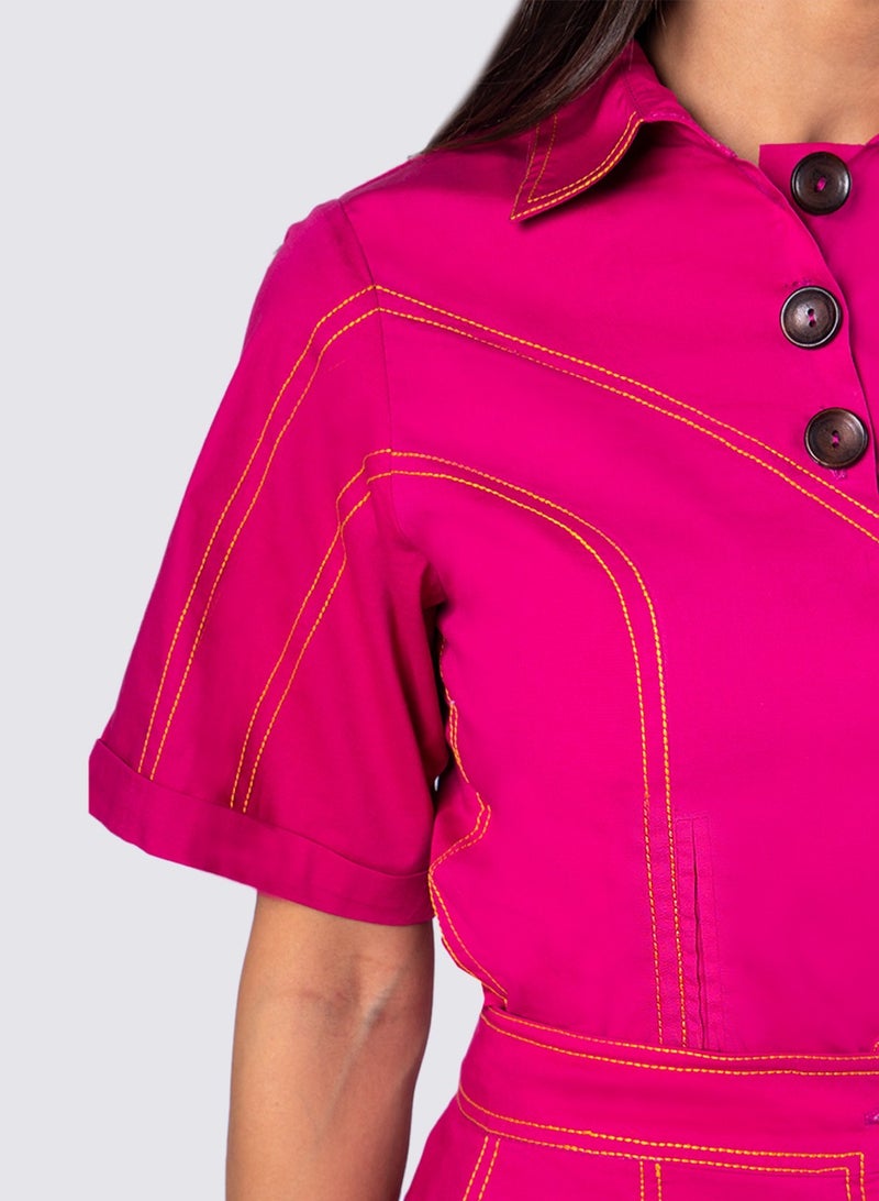 NIVA FASHION HOUSE Loose On Stitch Detailing Blouse  - Image 3