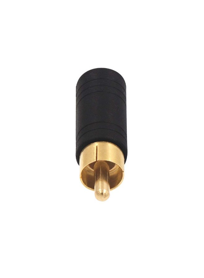غنافوتو حزمة كابل صوتي ستيريو 2 RCA ذكر من أنثى 3.5 مم × 2 مع محول ذهبي مع حزمة محول من أنثى 3.5 مم أحادي إلى ذكر RCA ذهبي × 2 - Image 2