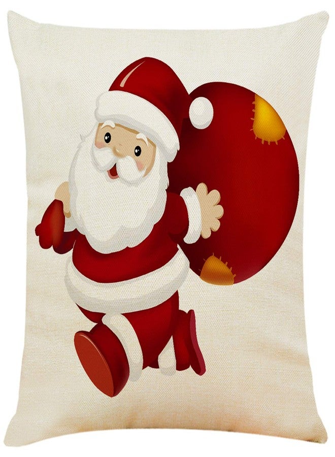 Ogrmar 4PCS 18"x18" Throw Pillow Covers Christmas Decorative Couch Pillow Cases Cotton Linen Pillow Square Cushion Cover for Sofa, Couch, Bed and Car - Image 3