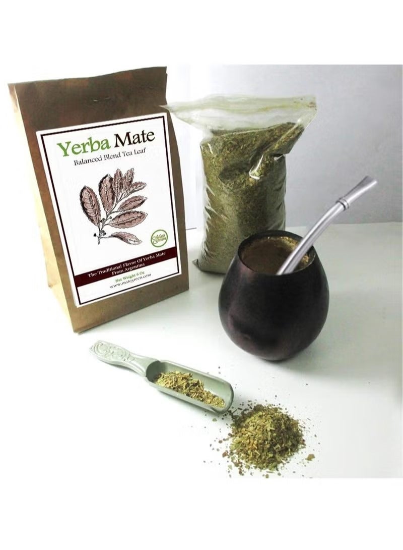 3 قطع من ملاعق الشرب المصنوعة من الفولاذ المقاوم للصدأ 304، مصفاة ماصة من نبات يربا ماتي، مصفاة شاي أوراق الشاي السائبة، ماصات للتحريك - Image 2