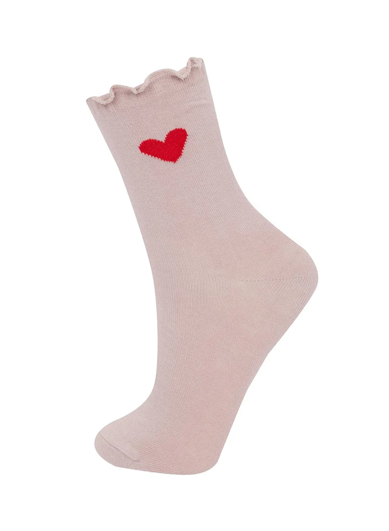 DeFacto Relax Fit Elasticated 3-Pack Cotton Long Socks