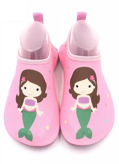 VUCATIN Boys Water Shoes Girls Beach Socks for Kids Toddler Baby Barefoot Swim Socks Quick-Dry Non-Slip Aqua Water Sport Shoes for Swimming Pool Water Park Beach (Mermaid)  - Image 1