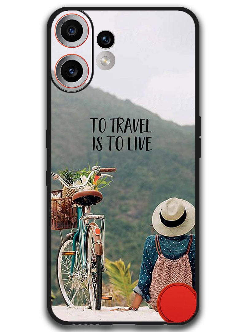 Theodor Case Compatible with Nothing CMF Phone 2 Pro 6.77 Inch Protection Shockproof Bumper Cover To Travel Is To Live - Image 1