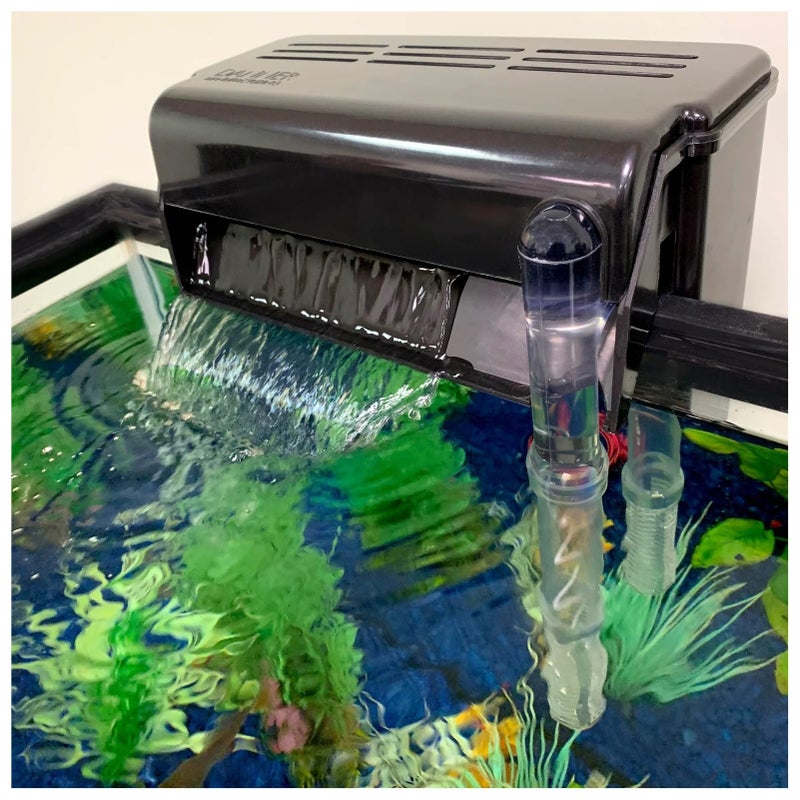 Danner Supreme EZ Clean External 55 Gallon Filter with Built-in Water Change Siphon, Gravel Cleaner, Dual Cartridges (for Fresh & Salt Water), Black - Danner Manufacturing, Inc. - #01105 - Image 3