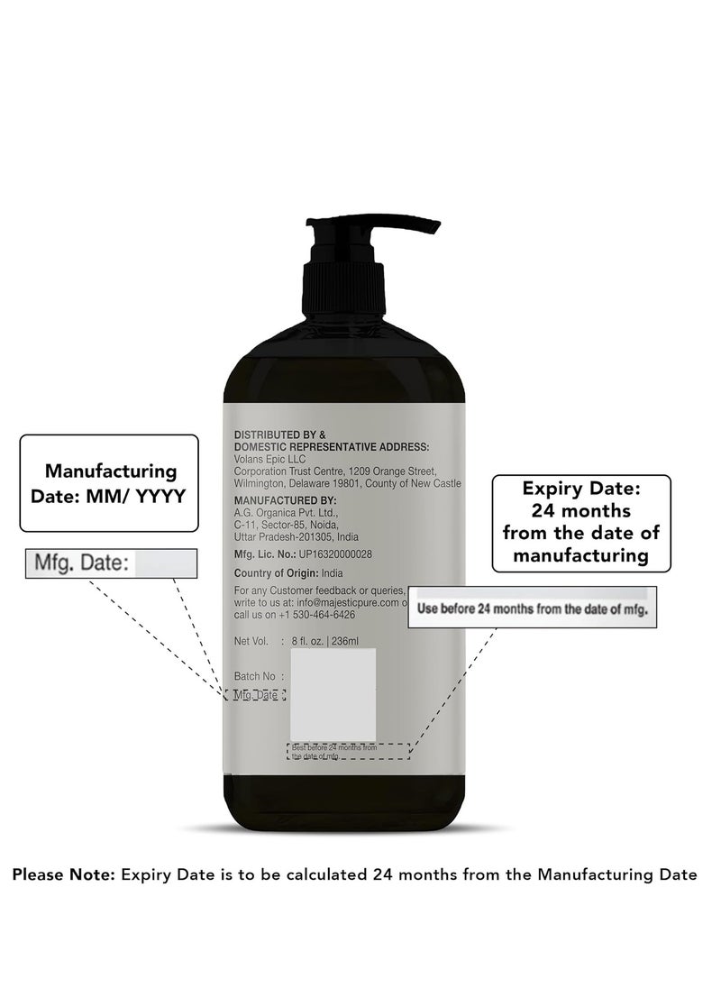 Majestic Pure - زيت التدليك باللافندر النقي من ماجيستيك للرجال والنساء رائع للتهدئة والاسترخاء، مزيج من الزيوت الطبيعية للتدليك الممتاز والعلاج بالروائح، 8 أونصة سائلة - Image 1