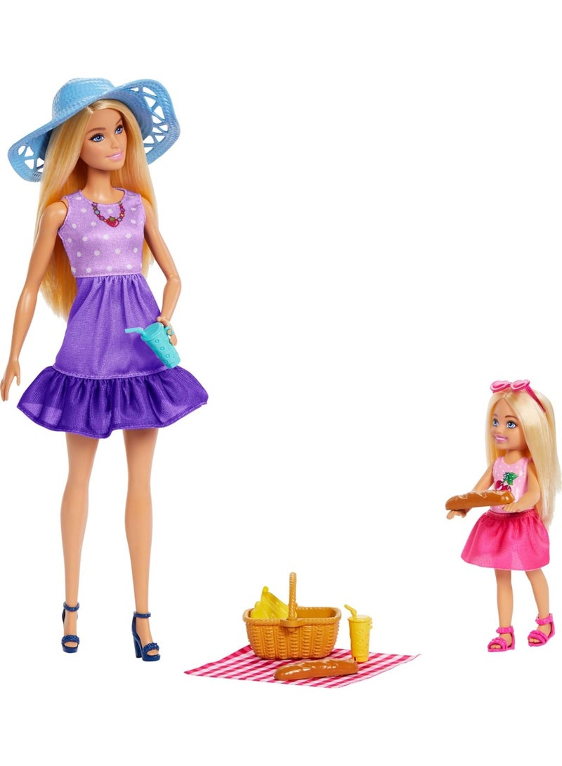 Barbie Family & Friends Picnic Themed Playset With Malibu And Chelsea - Image 2