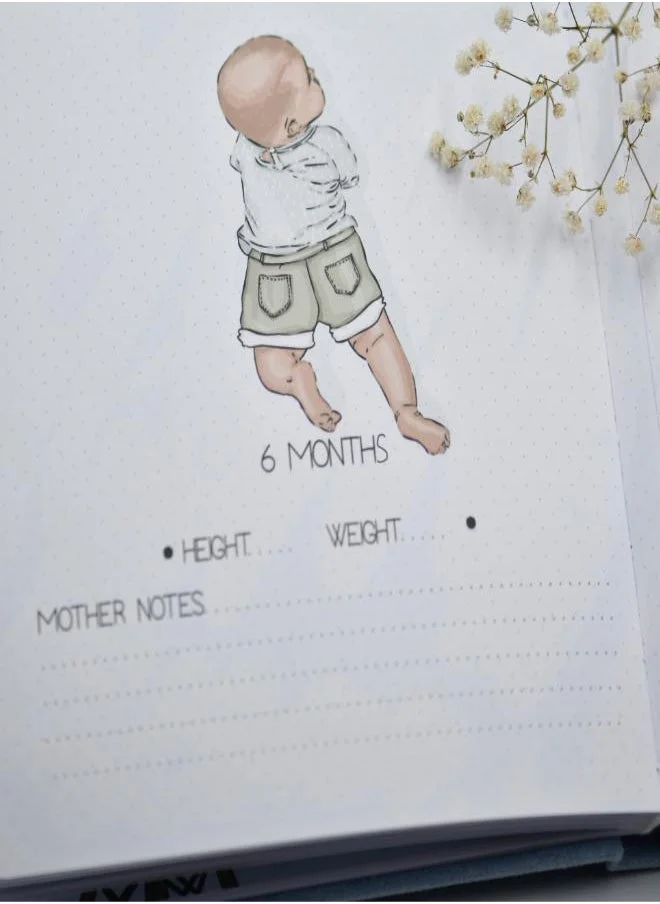 إيلي جونيور Milestone Memories & Snuggles Set- Baby Album, Soft Toys & Blanket