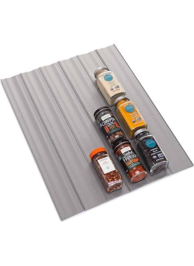 YouCopia YouCopia SpiceLiner Spice Rack Drawer Organizer (Universal Fit 10’ Roll), Gray  - Image 1
