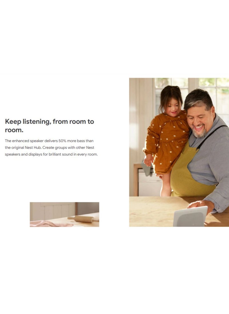 Google - Nest Home Hub 2nd Gen - Smart Home Controller Assistant - Image 1