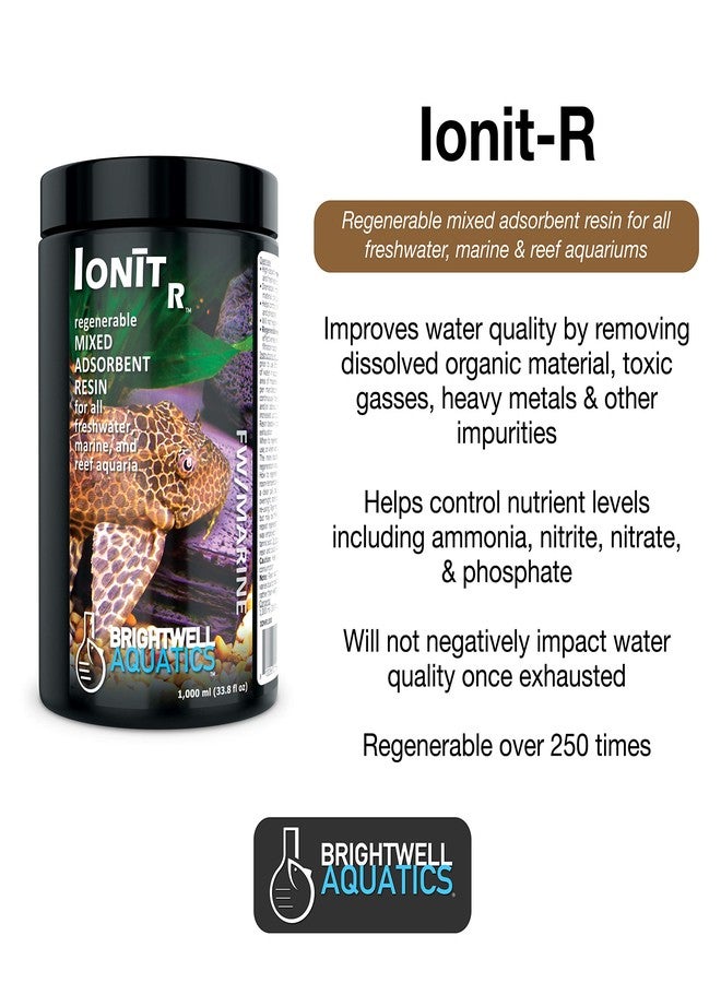 Brightwell Aquatics IonitR - Regenerable Adsorbent Resin to Remove Impurities in Freshwater and Marine Reef Aquariums, 500 ml - Image 2
