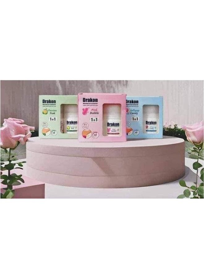 DRAKON - Passion Peak & Lollipop Candy Roll On Deodorant 50Ml 1+1 - Image 1