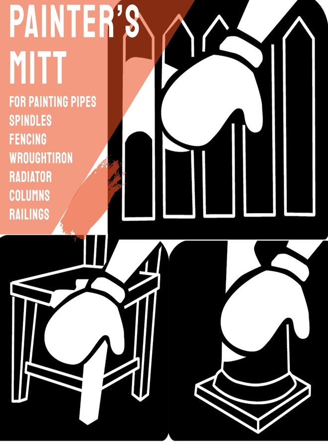 كوبو قفاز طلاء KUPOO، قفاز رسام بإبهام، أداة وضع بقع الطلاء على السطح لتنظيف الطلاء وإزالة الغبار والشمع والتلميع، لون أصفر - Image 5