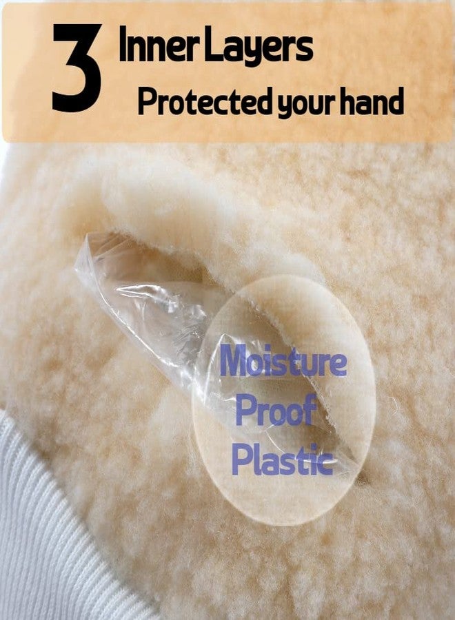 كوبو قفاز طلاء KUPOO، قفاز رسام بإبهام، أداة وضع بقع الطلاء على السطح لتنظيف الطلاء وإزالة الغبار والشمع والتلميع، لون أصفر - Image 4