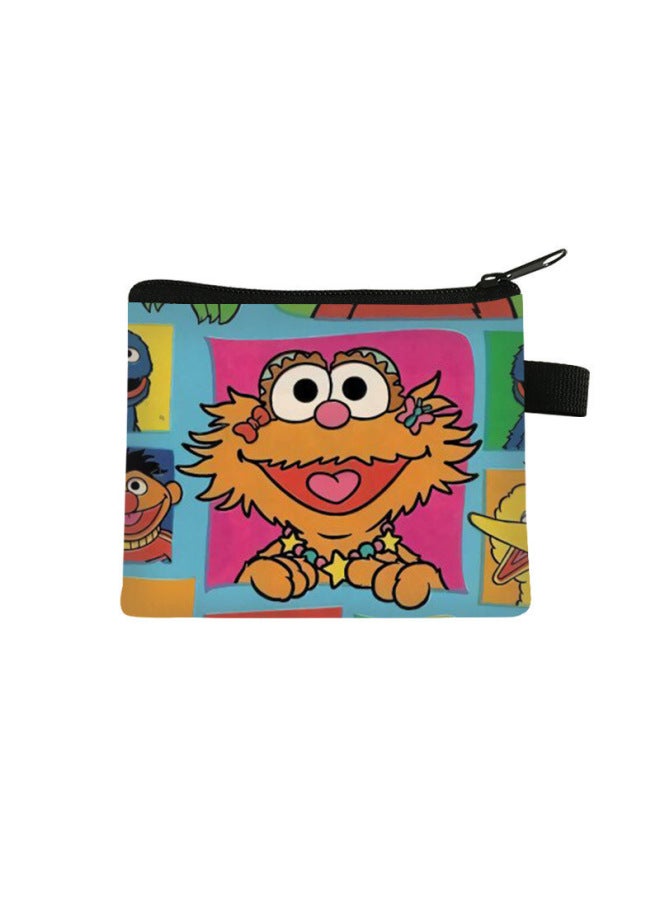 New Sesame Street Coin Purse Kidsren's Mini Storage Bag Short Portable Key Card Bag Flap Pocket Pants Bag Batch
