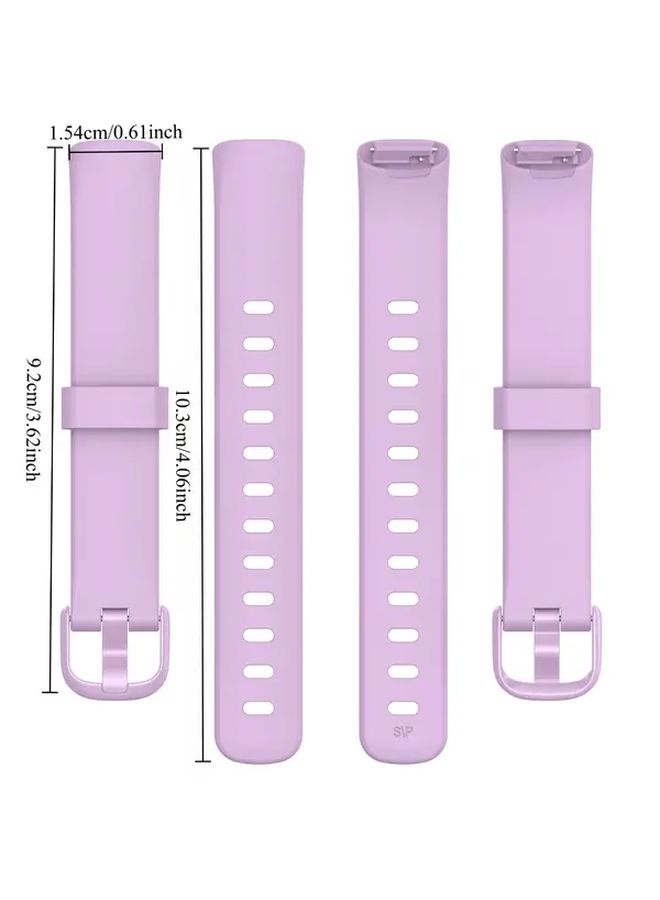 3 قطع أشرطة ساعة Fitbit Inspire 3 متعددة الألوان، أشرطة معصم قابلة للاستبدال، مادة ناعمة ومرنة، مريحة في الارتداء، إكسسوارات ساعة ذكية لعشاق اللياقة البدنية والأزياء النسائية. - Image 2