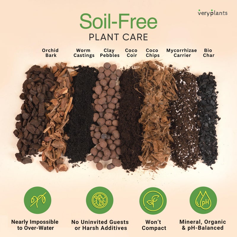veryplants Molly's Aroid Mix - Premium Soilless Chunky Potting Mix for Tropical and Indoor Plants - Contains Orchiata Bark, Coco Chips, Worm Castings, Horticultural Charcoal, Mycorrhizae 10 Dry Quarts - Image 2