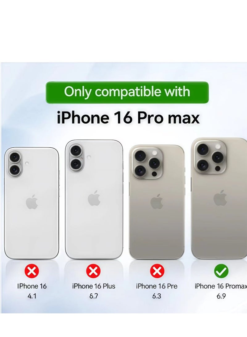FLYHSO Case Cover for iPhone 16 Pro Max 6.9inch, Compatible with MagSafe, Scratch-Resistant Back, Anti-Scratch Clear Back Magnetic Phone Cover - Image 5