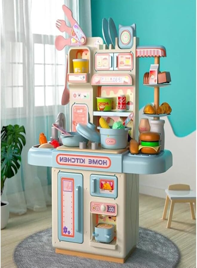 Generic Fantastic-Kids-Toys Play Kitchen Playset with Accessories, Water Toys with Water Outlet, Cooking Stove and Mini Light, Mini Kitchen Toy Gift (36T-1) Color (Milky)