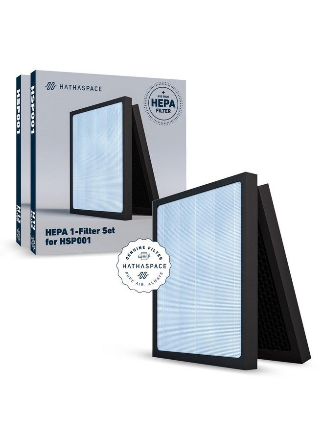 Hathaspace HATHASPACE HSP001 H13 True HEPA Filter Replacement, 4-Stage Air Purifier Filters with Activated Carbon, Pre-Filter & Cold Catalyst, Captures Dust, Smoke, Odors, VOCs, Easy to Install, 2 Pack  - Image 1