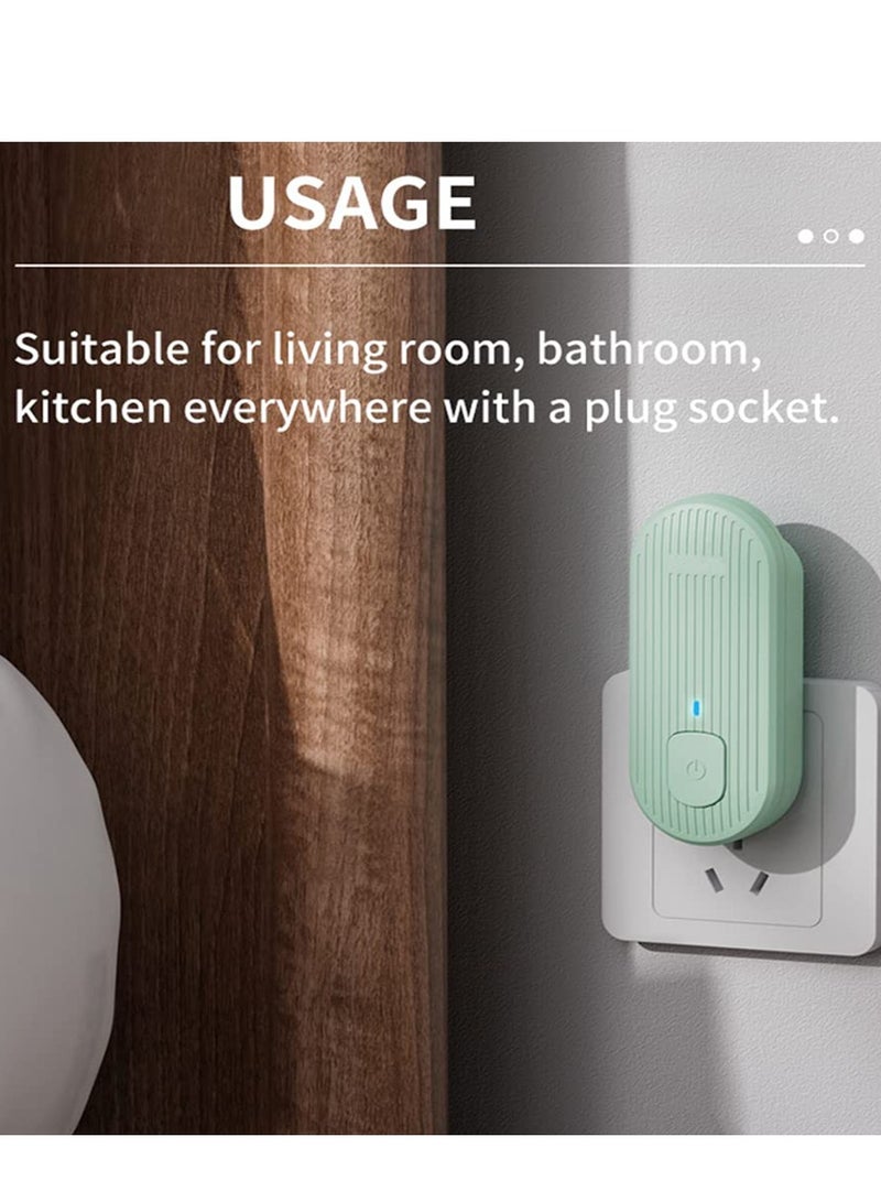 Excefore Plug in Air Purifier, Mini Air Cleaner, Negative Ion Filtration System, Portable Air Filter Odor, Air Freshener for Bedroom, Office, Kitchen, Reduces Odors from Pets, Cooking, Mold 2 Pack - Image 5