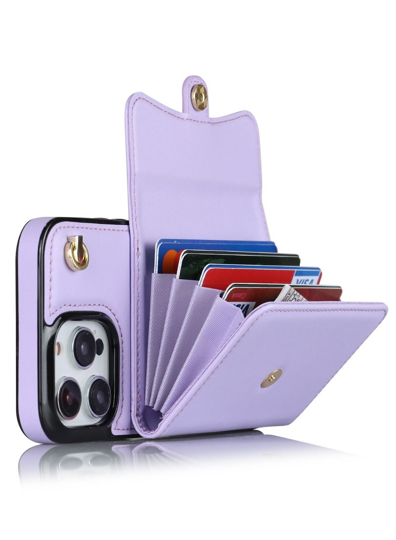 Suteni Back Cover Leather Card Slots Phone Case for iPhone - Image 4