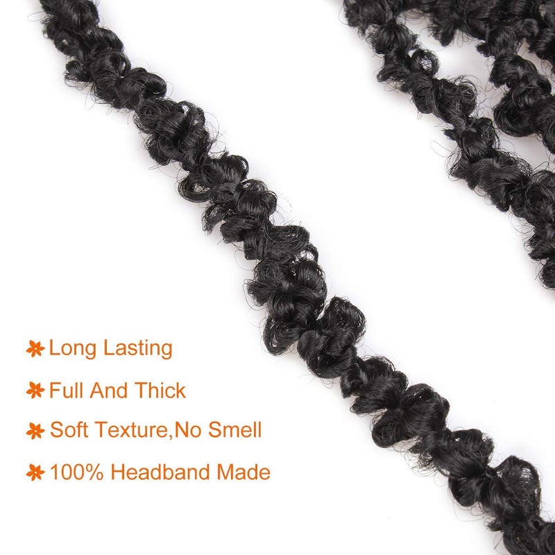 ZRQ Butterfly Locs Crochet Hair 18 Inch 2 Packs Pre Looped Distressed Locs Butterfly Locs Crochet Braids Most Natural Hair Extension for Black Women (18 Inch,1B) - Image 4