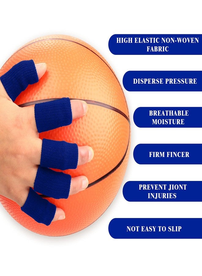 سكايليتي 30 قطعة من أكمام الأصابع مع حقيبة تخزين واحدة، جبيرة إبهام، دعامة، واقي، شريط مطاطي للأصابع يسمح بمرور الهواء لتخفيف الألم، التهاب المفاصل، إصبع الزناد، الرياضات، كرة السلة، البيسبول (أسود، أزرق) - Image 3