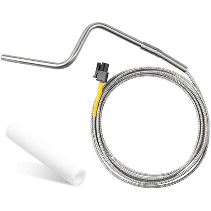 SRV7034-247 THERMOCOUPLE K AND SRV7034-186 PROTECTION TUBE BUNDLE COMPATIBLE WITH PELLETHEAD FIREPOT THERMOCOUPLE, FITS FOR QUADRAFIRE MT. VERNON AE FREESTANDING,AE INSERT AND EDGE 60 STOVE - Image 1
