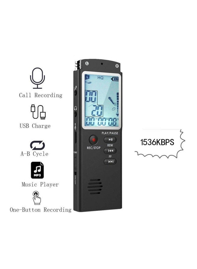 NIBEMINENT Mini Sound Audio Recorder XD5379502 Black - Image 2