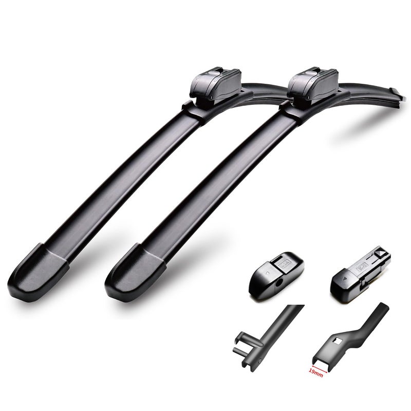 Dynoels Wiper Blades Windshield Wipers 24 24 Wiper Blades for Volkswagen Touareg 20122017 Allseason Automotive Replacement Windshield Wiper Blades Set of 2