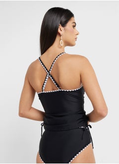 ELLA Cross Back Swim Top & Bottom Bikini Set  - Image 2