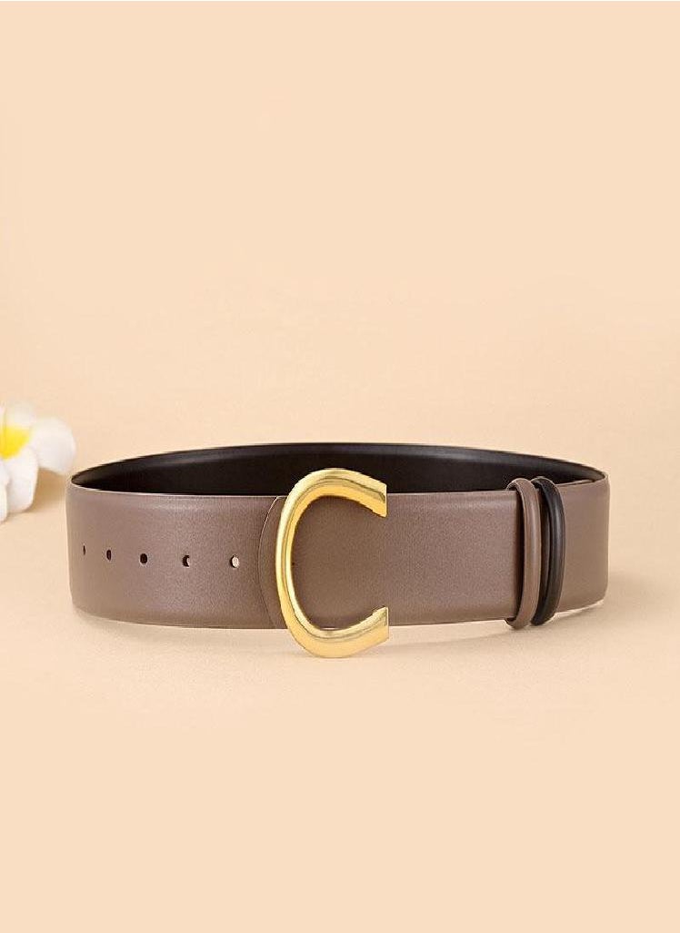 Eckek - Fashion Belts Women Luxury Genuine Leather Waist Corset Belt Decorate Waistband Accessory Female Dress Wide Belts Strap LB2326 - Image 1