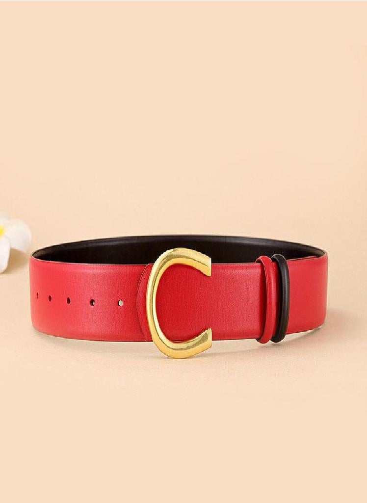 Eckek - Fashion Belts Women Luxury Genuine Leather Waist Corset Belt Decorate Waistband Accessory Female Dress Wide Belts Strap LB2326 - Image 1
