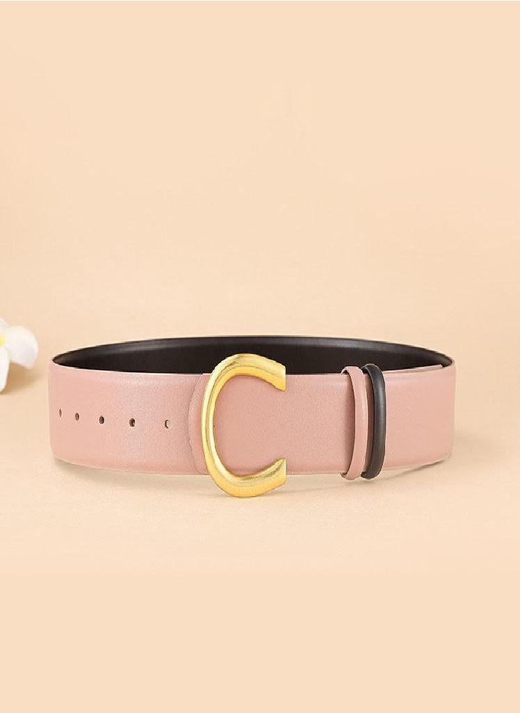 Eckek - Fashion Belts Women Luxury Genuine Leather Waist Corset Belt Decorate Waistband Accessory Female Dress Wide Belts Strap LB2326 - Image 1