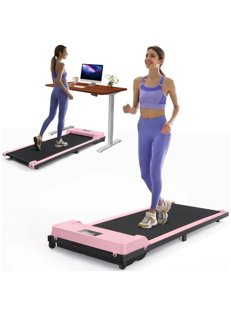 Huitich Pink Walking Treadmill for Fitness and Exercise  - Image 1