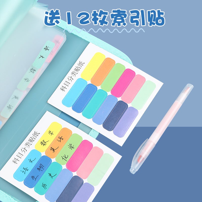 On Behalf Of A4 Portable Vertical Folder Test Paper Bag Student Multi-Layer Large Capacity Organ Bag Storage Finishing Artifact Department - Image 4