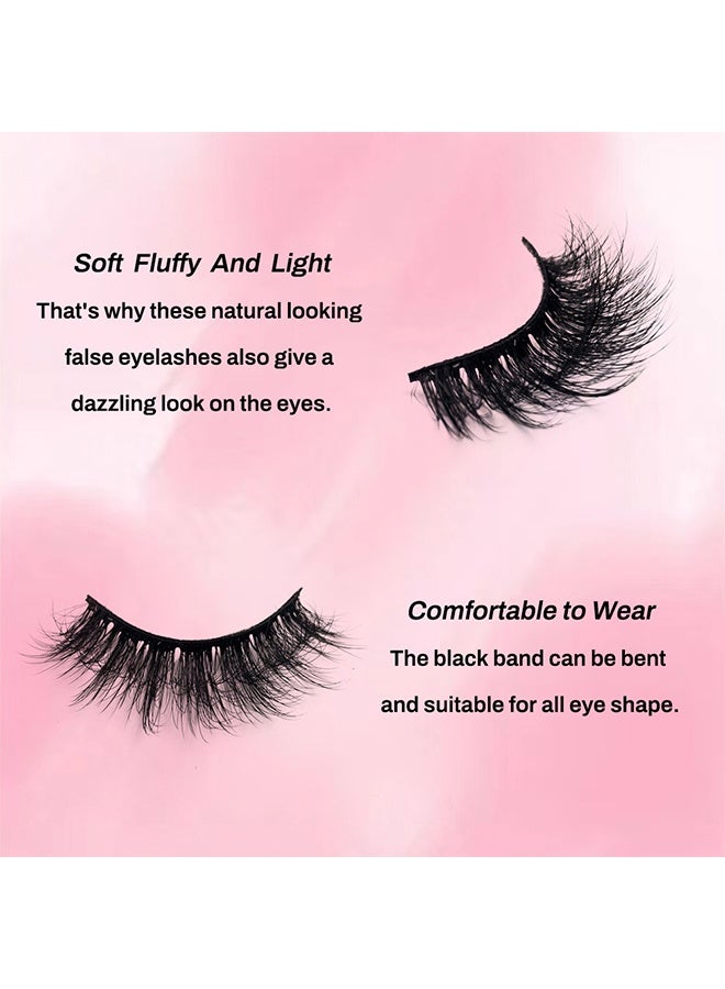14 زوجا من الرموش الصناعية ، رموش صناعية طويلة رقيقة سميكة طبيعية ، ناعمة مجعدة ناعمة رموش سوداء ناعمة ، للمكياج الدراماتيكي رموش العين الصناعية ذاتية اللصق ذاتية اللصق للاستخدام اليومي للفتيات والنساء - Image 3