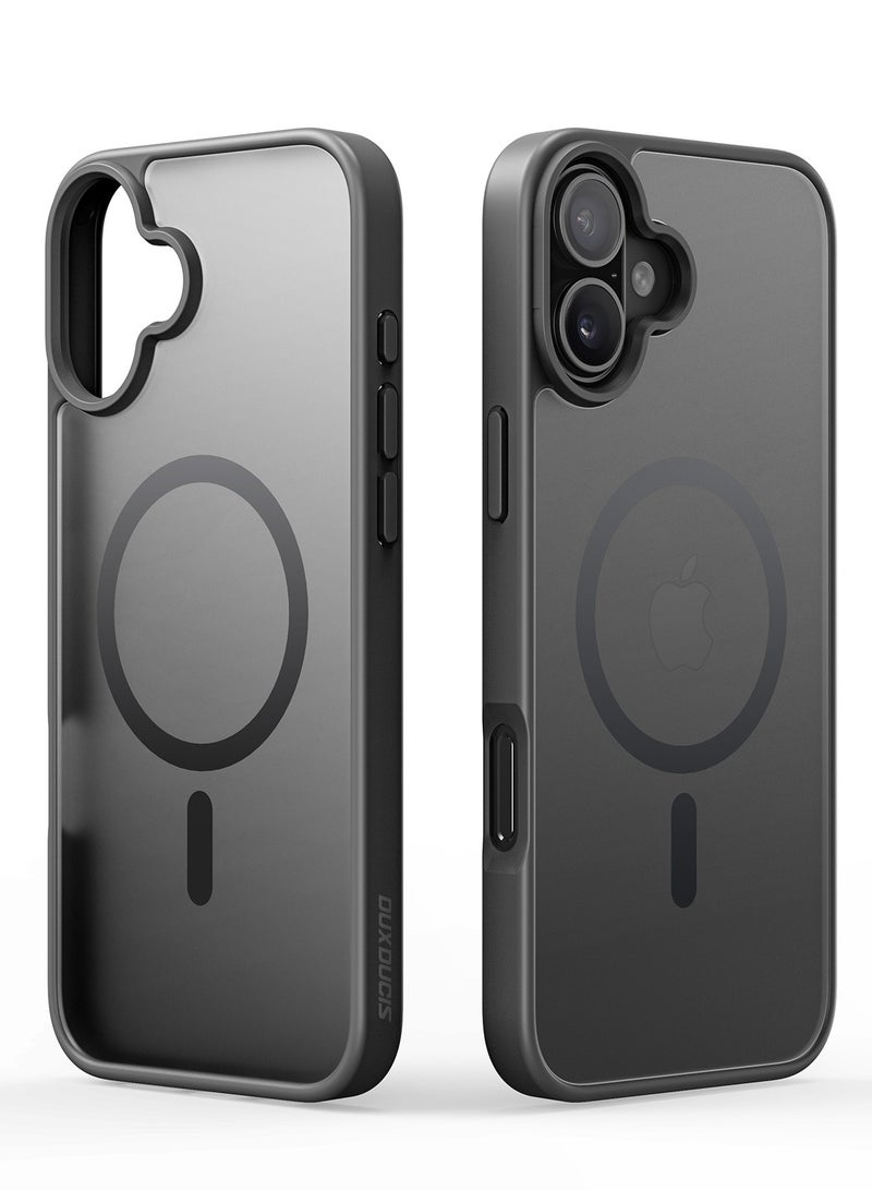 DUX DUCIS Yind Case Anti-Yellowing Matte Clear [Hard PC Back & Soft TPU Bumper]  Shockproof Protective Phone Case Cover compatible with IPhone 17  (Black) - Image 1