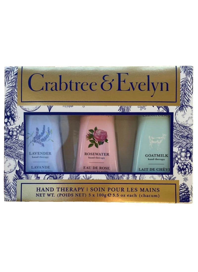 Crabtree & Evelyn Crabtree & Evelyn Hand Therapy Set (Trio, Lavender Rosewater Goatmilk) 