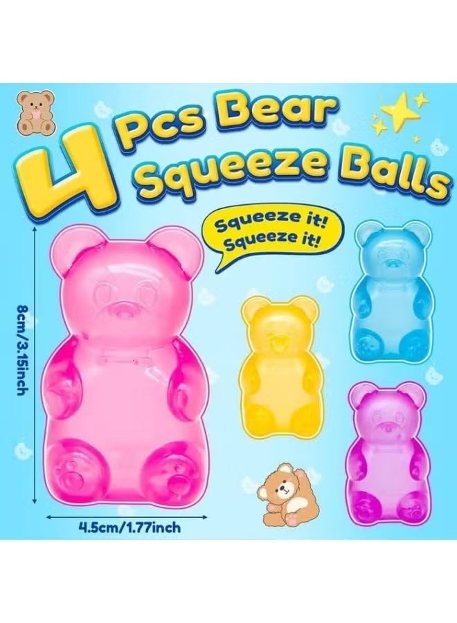 TOP ONE Squishy Gummy Bear Sensory Fidget Toy Squeeze - Image 2