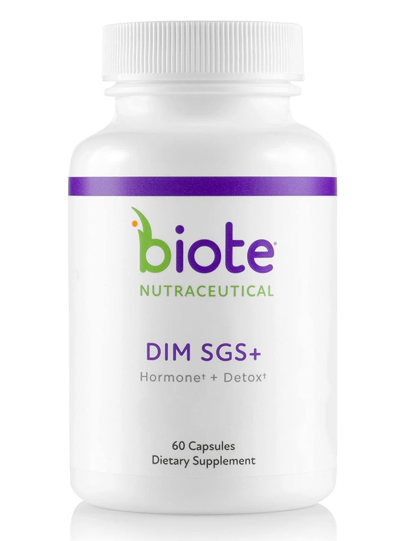 bioTE Biote Nutraceuticals - DIM SGS + - Hormone + Detox (60 Capsules)  - Image 1