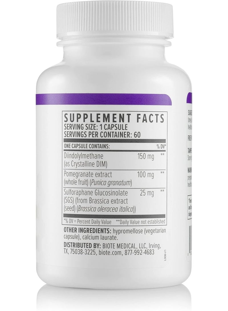 bioTE Biote Nutraceuticals - DIM SGS + - Hormone + Detox (60 Capsules)  - Image 5