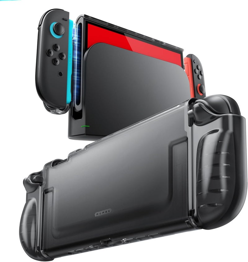 Mumba Clear Case for Nintendo Switch 2 2025, Crystal Protective Clear Cover with Quick-Release Joy-Con Design and TPU Grip Compatible with New Nintendo Switch 2 7.9 Inch Console (FrostBlack) - Image 1