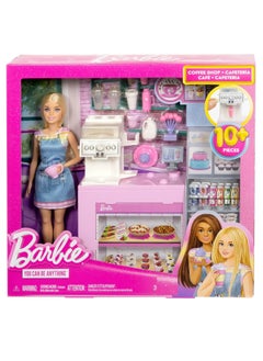 Barbie Barbie Blonde Barista Doll Playset with Over 12 Accessories  - Image 1