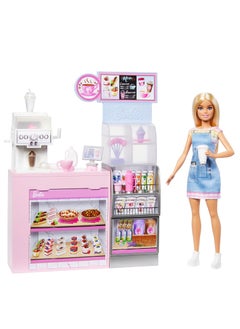 Barbie Barbie Blonde Barista Doll Playset with Over 12 Accessories  - Image 2