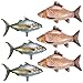 Charnoel 6 Pcs Fish Balloons Realistic Inflatable Carp Tuna Balloons for Fishing Theme Party Decorations Gone Fishing Party Decorations Supplies - Image 2