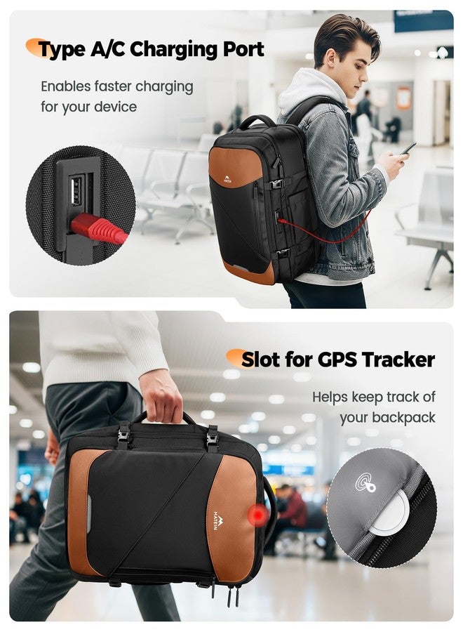 MATEIN Personal Item Travel Backpack 18x14x8 with USB C Port, Airline Approved Spirit Personal Item Bag Fits 17" Laptop, Waterproof TSA Underseat Backpack for Airplanes Luggage with Tracker Pocket - Image 5